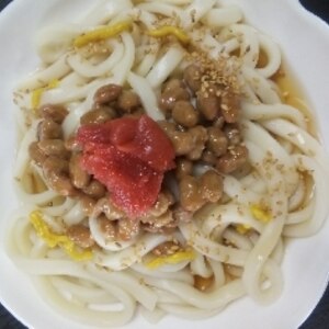 梅納豆のぶっかけうどん